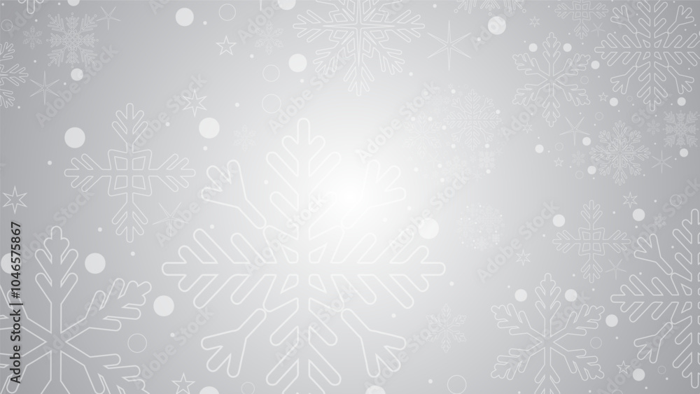 custom made wallpaper toronto digitalMerry Christmas and Happy New Year, Snowflake background on gray background with copy space , Flat Modern design, illustration Vector EPS 10