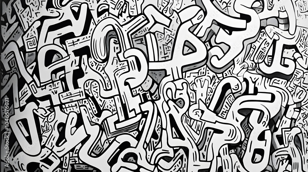 Abstract letter art Abstract letter art
