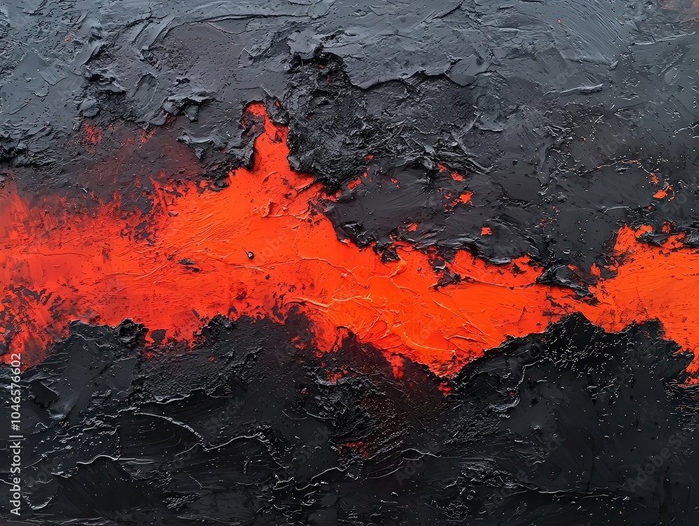 Vibrant Abstract Expression A Dance of Red and Black in Textured Layers of Paint Vibrant Abstract Expression A Dance of Red and Black in Textured Layers of Paint