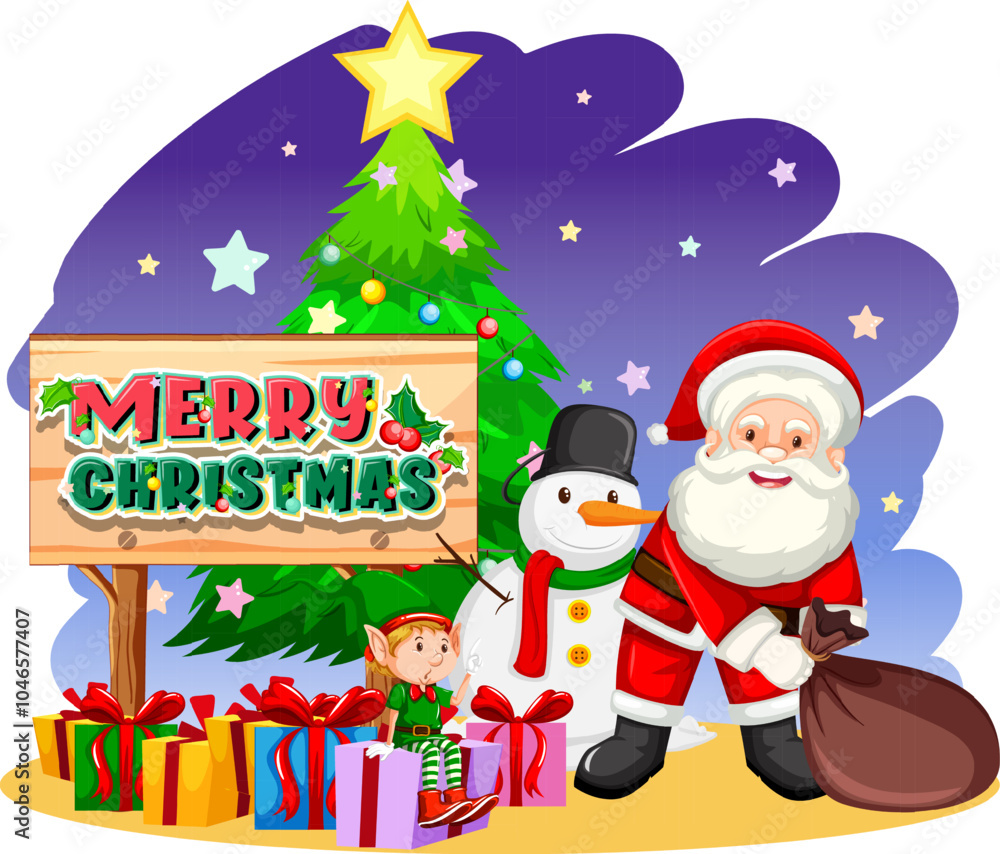 Christmas celebration design with various interesting icons Christmas celebration design with various interesting icons
