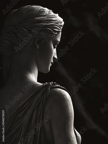 statue of the Venus de Milo or aphrodite goddess