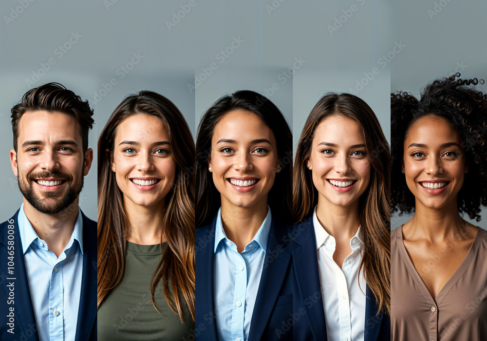 Diverse Professional Portraits - Confident Business People Diverse Professional Portraits - Confident Business People