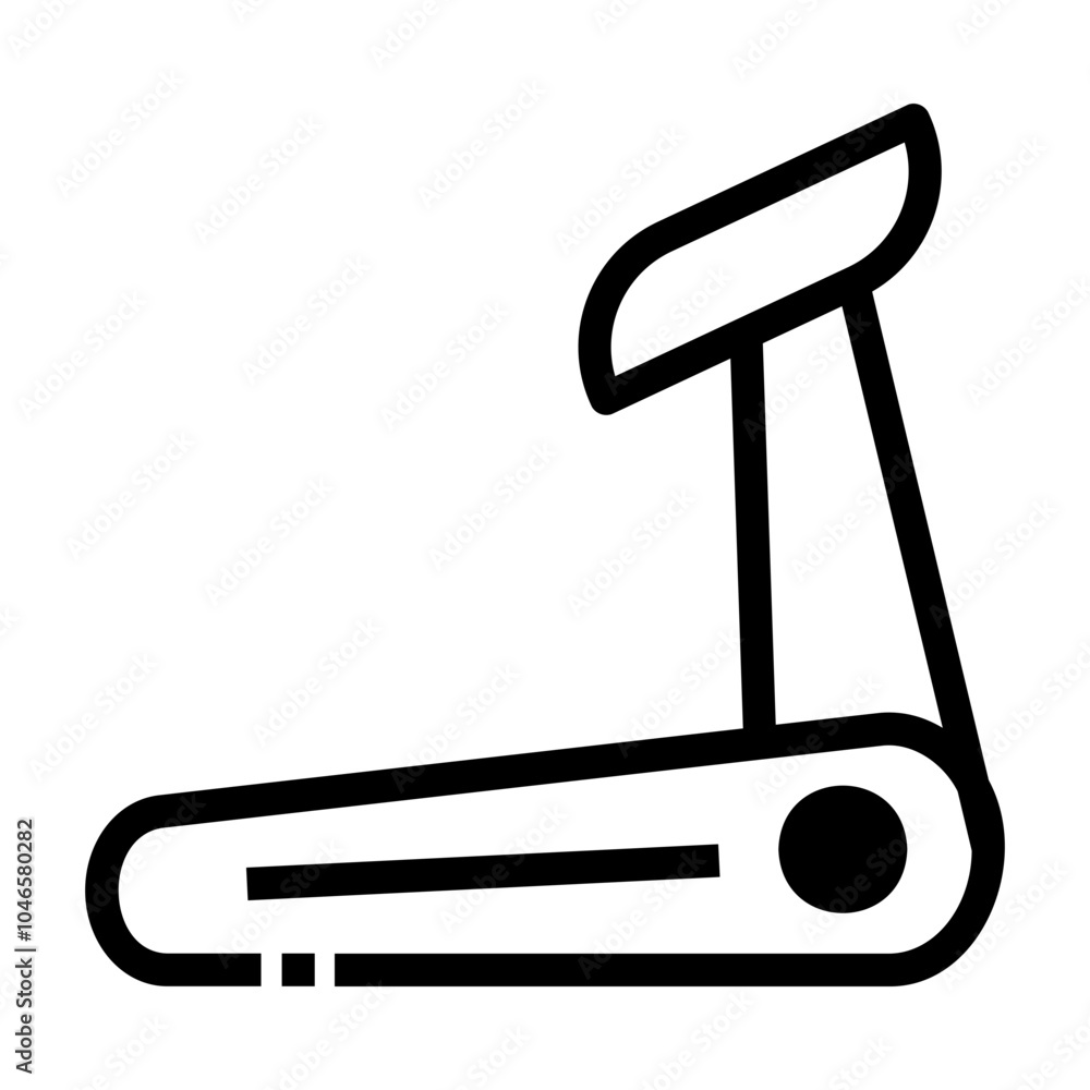 treadmill Line Icon treadmill Line Icon