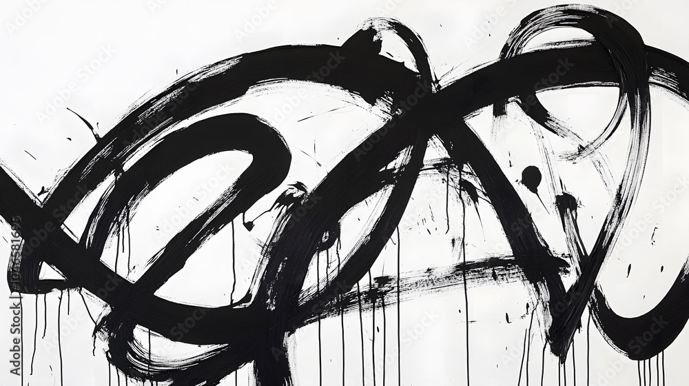 Dynamic black abstract Dynamic black abstract