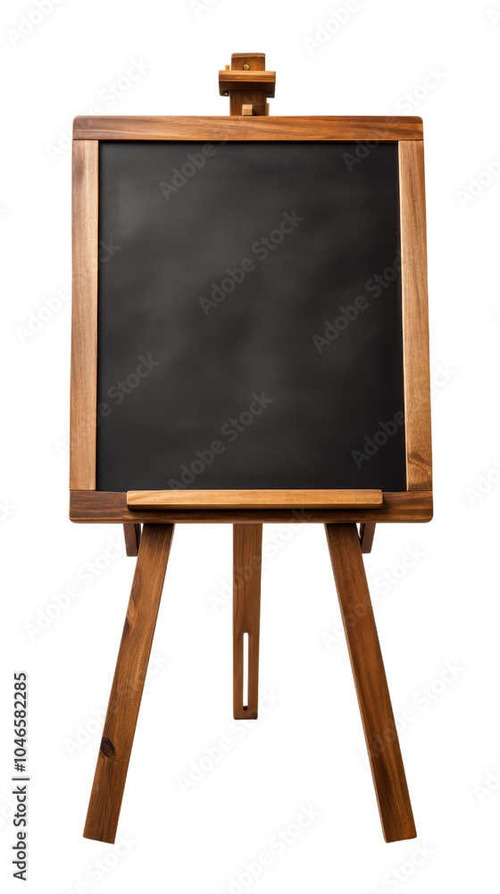 Wooden Art Easel with a Black Chalkboard Wooden Art Easel with a Black Chalkboard