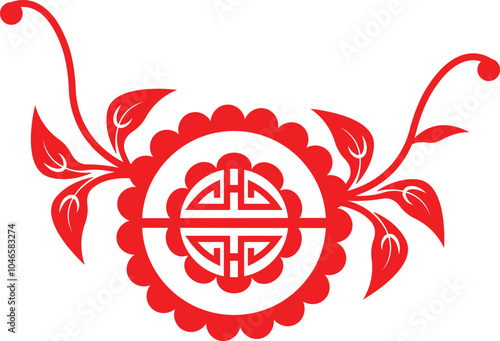 Obraz na plátně Isolated Chinese symbol of longevity Shou