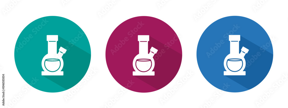 Icon for beaker vector illustration in flat. Icon for beaker vector illustration in flat.