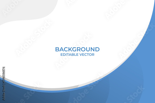 Simple Blue Editable Vector Background Template