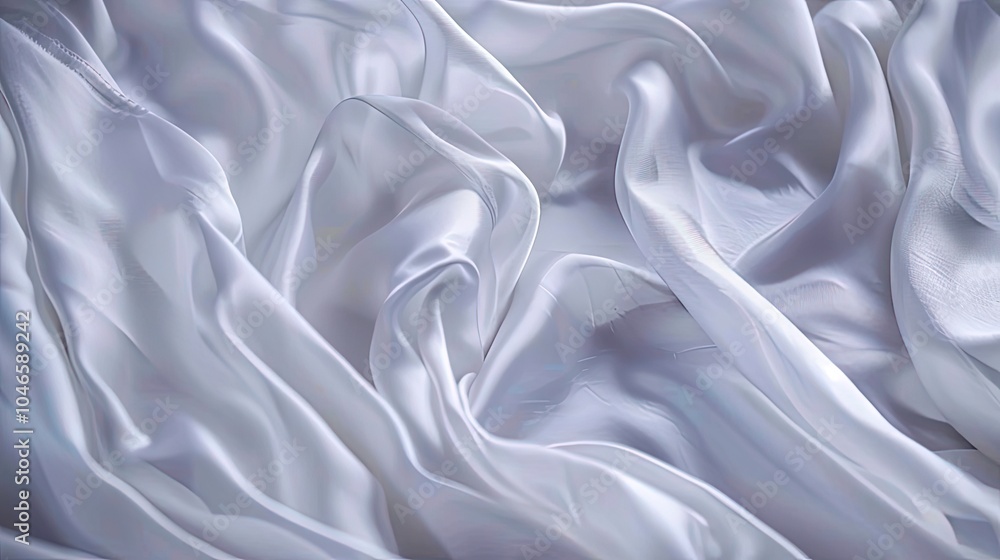 Fototapeta premium This elegant abstract background features a soft white gradient, blurred lines, and curves that evoke tranquility and depth, perfect for designs seeking a serene and balanced atmosphere.