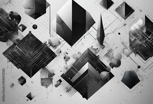 Abstract illustrations and concepts showcasing the development of the digital world and the latest technologies