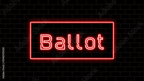 Ballot のネオン文字