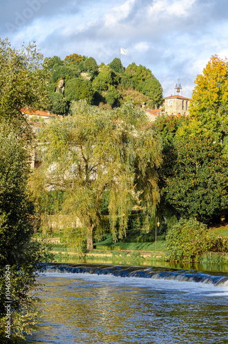 river walk along the banks of the Arnoia river in Allariz. Ourense, Galicia. Spain photo