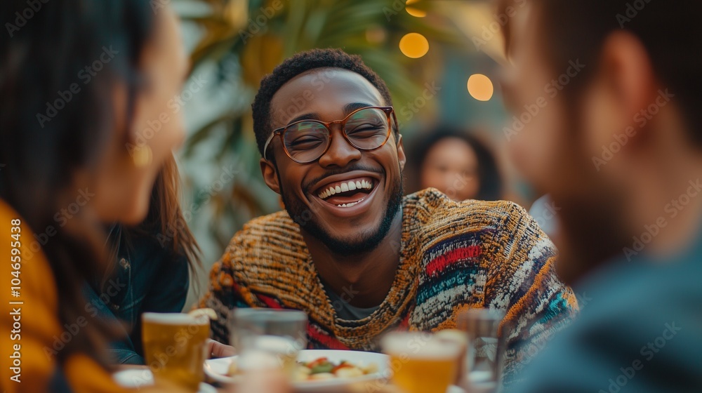 portrait of a man at a party