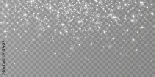 Light glow effect.Dust,luxury decoration. Vector illustration. Christmas flash.	