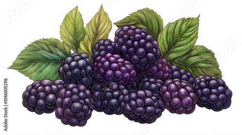 Wallpaper Mural Fresh Blackberries Ready to Enjoy Torontodigital.ca