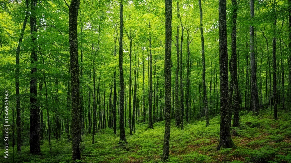 Fototapeta premium Lush Green Forest