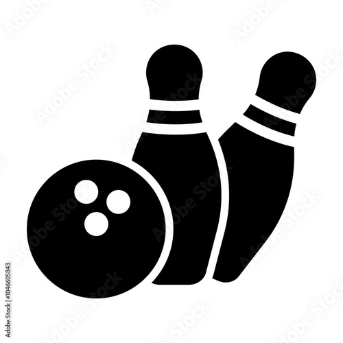 bowling Solid icon