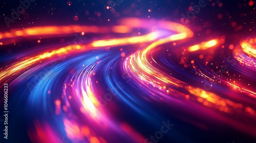 Abstract Light Streaks in Dynamic Flow