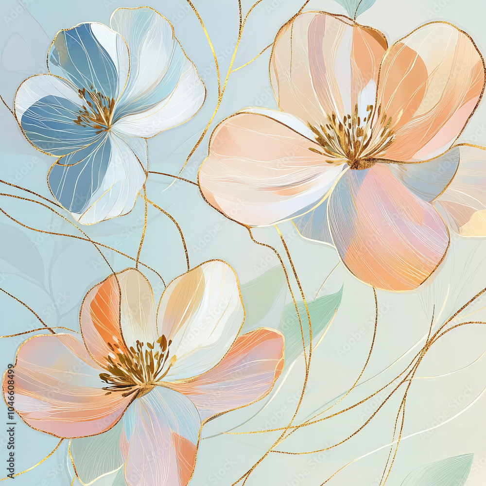 Obraz premium seamless floral background