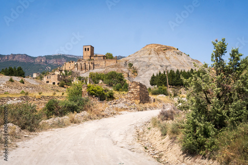 The Abandoned village of Esco, Zaragoza, Aragon, Spain