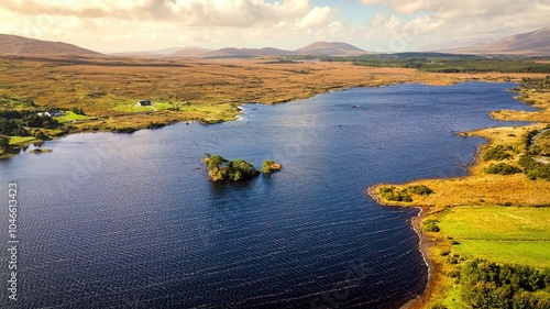 Beautiful Connemara National Park in the County Galway in Ireland photo