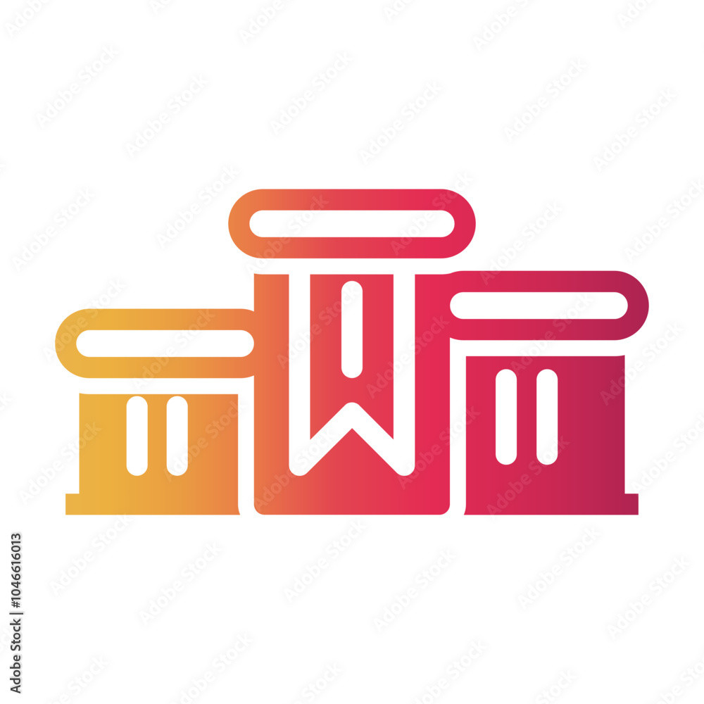 Fototapeta premium podium Gradient icon