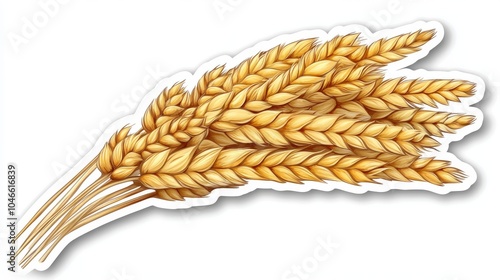 A vibrant illustration of golden wheat sheaves, symbolizing harvest and abundance.