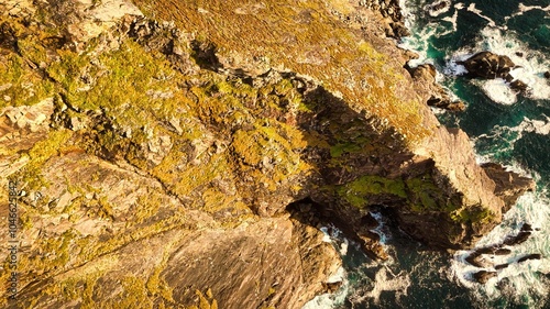 Slieve League in Donegal Ireland - the highest cliffs in Europe - Breathtaking and Stunning Coastal Cliffs That Overlook the Serene and Calm Waters