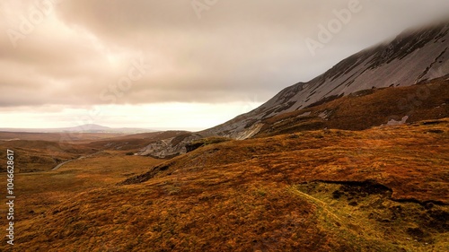 фотографія Glenveagh National Park in Donegal Ireland aerial view - The breathtaking landsc