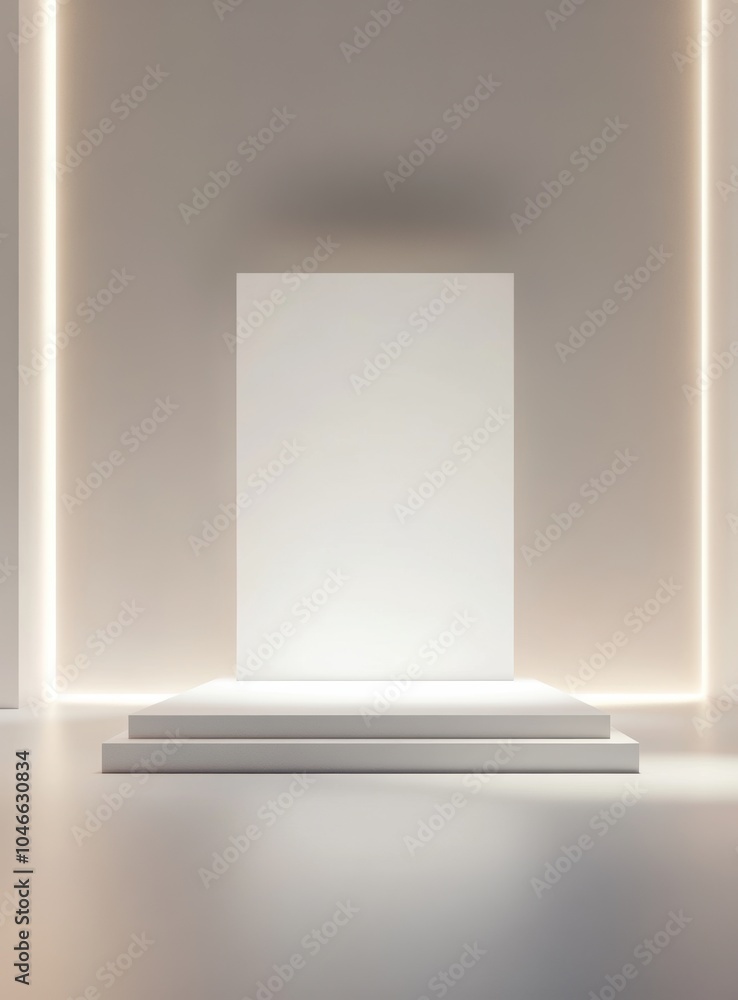 Fototapeta premium Minimal Stage Mockup.