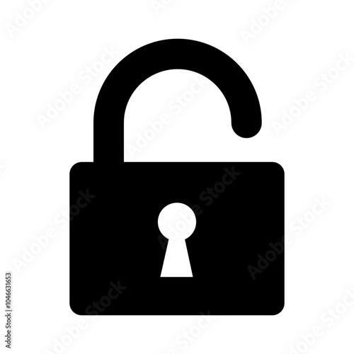 lock icon symbol for safe and secure concept isolated