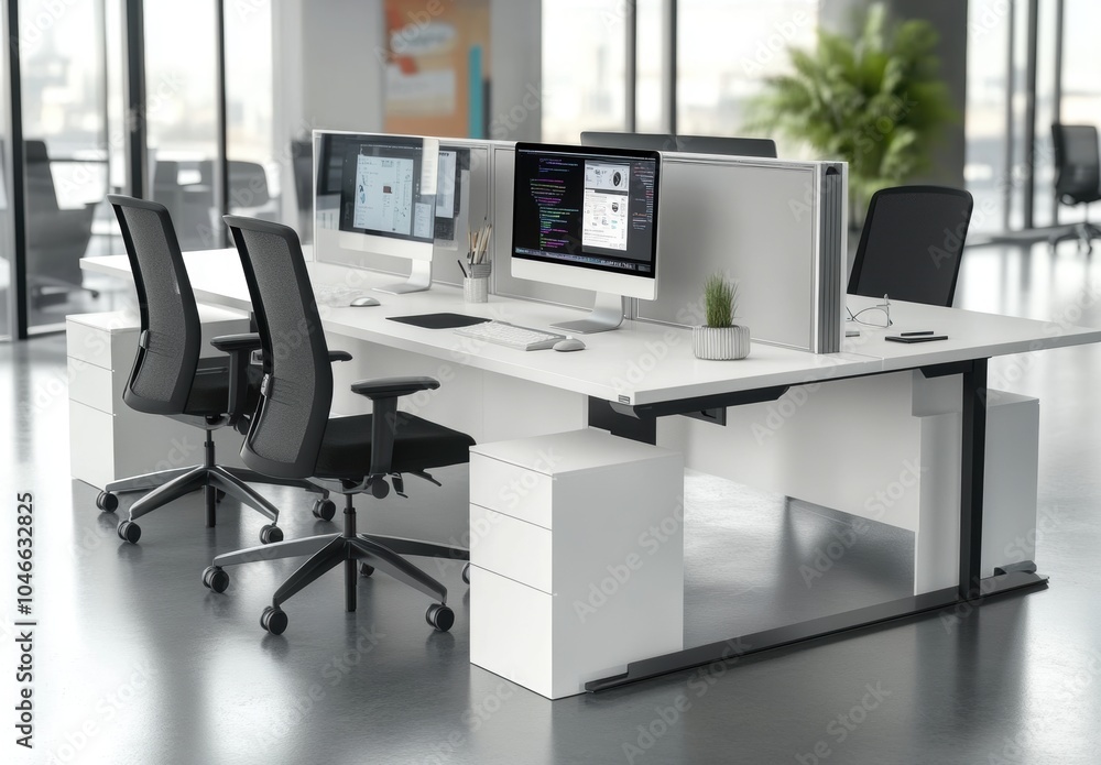 Modern Office Workspace. Modern Office Workspace.