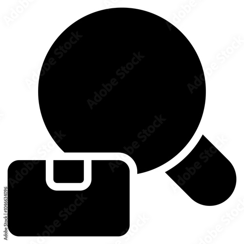 searching icon with glyph style. Suitable for website design, logo, app and UI. Based on the size of the icon in general, so it can be reduced.