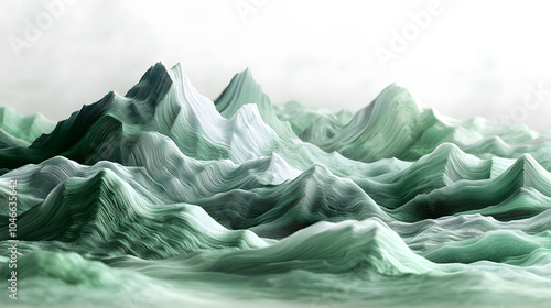 Wallpaper Mural Mountain waves Torontodigital.ca