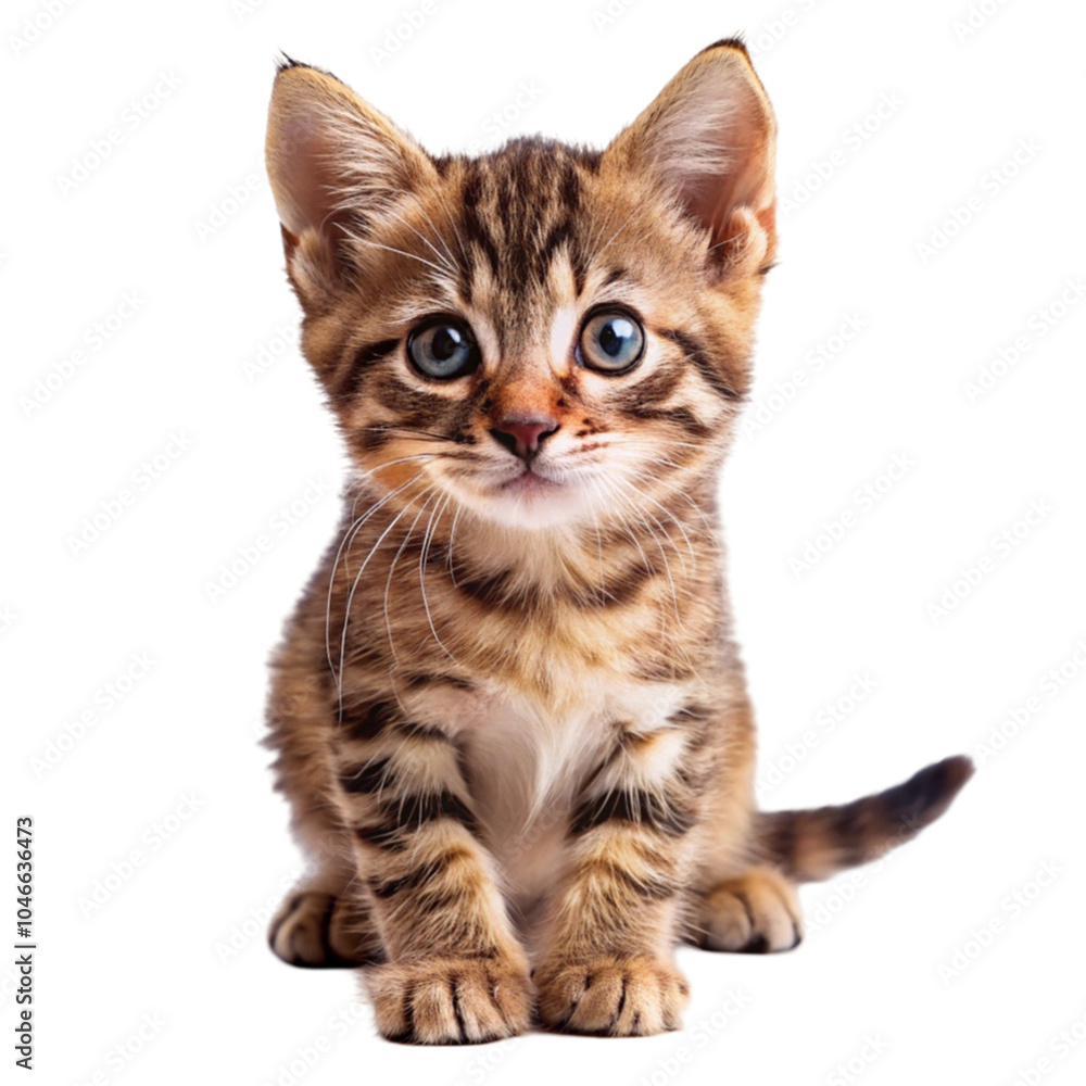 Naklejka premium A playful kitten