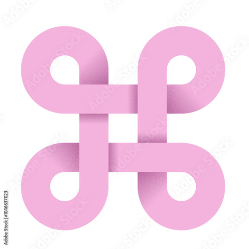 Pink endless knot