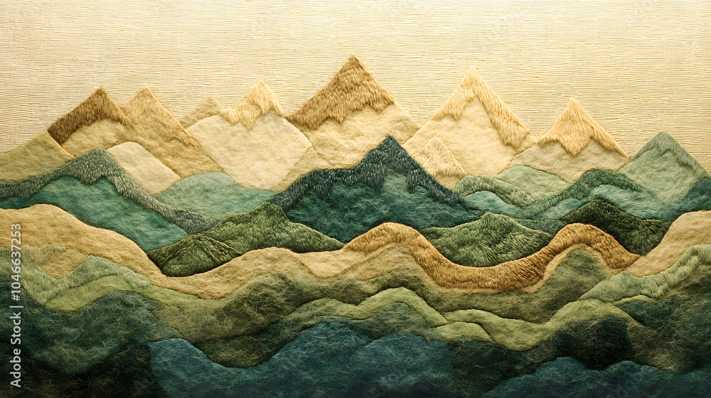 Serene mountain landscape Serene mountain landscape