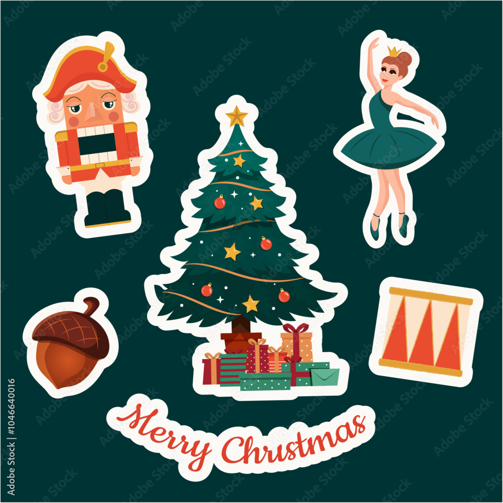 Fototapeta premium Nutcracker stickers