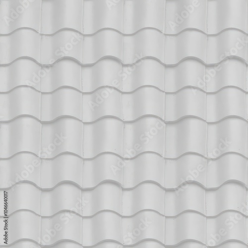 Meursault damaged shingle clay roof tile seamless texture.