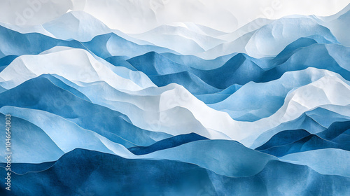 Wallpaper Mural Blue mountain range Torontodigital.ca