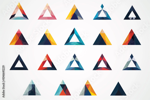 Free Download  Versatile set of basic triangle shapes for creative design elements - GFXLoad