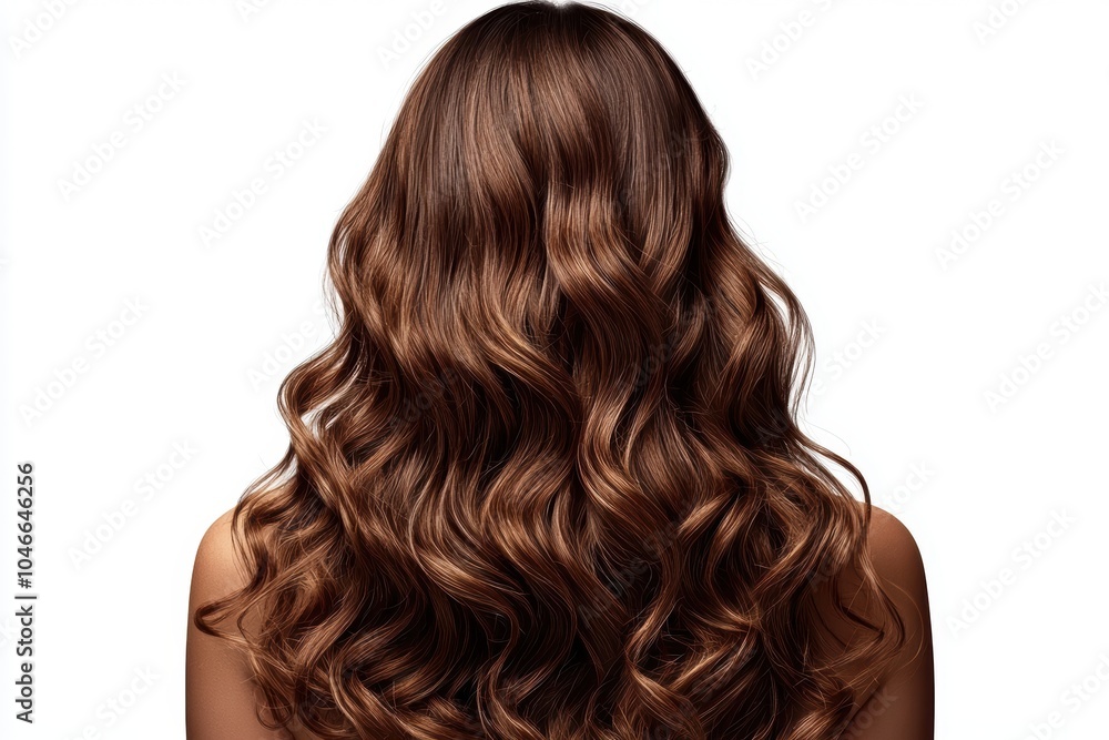 Fototapeta premium A woman with long brown hair