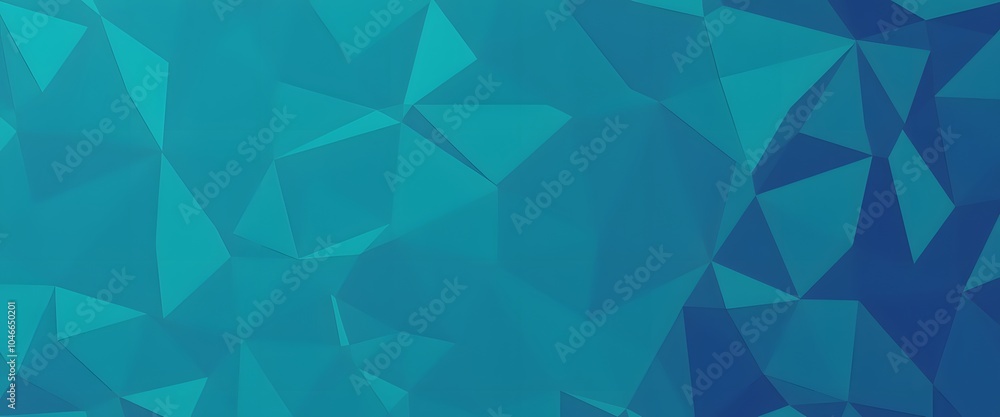 Obraz premium Teal Cyan Polygon Background