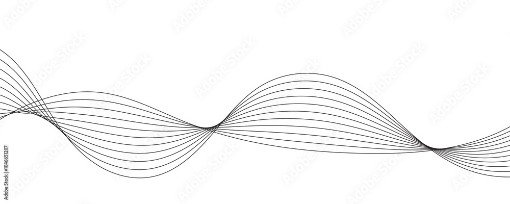 Abstract line background. Wavy line elements. Abstract line background. Wavy line elements.