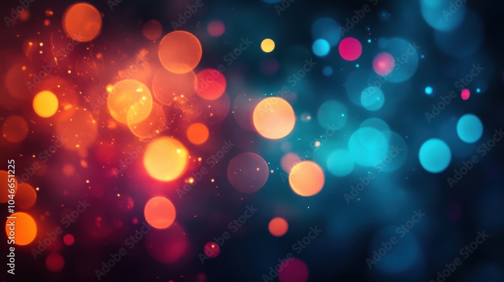 Abstract bokeh lights in cool colors Abstract bokeh lights in cool colors