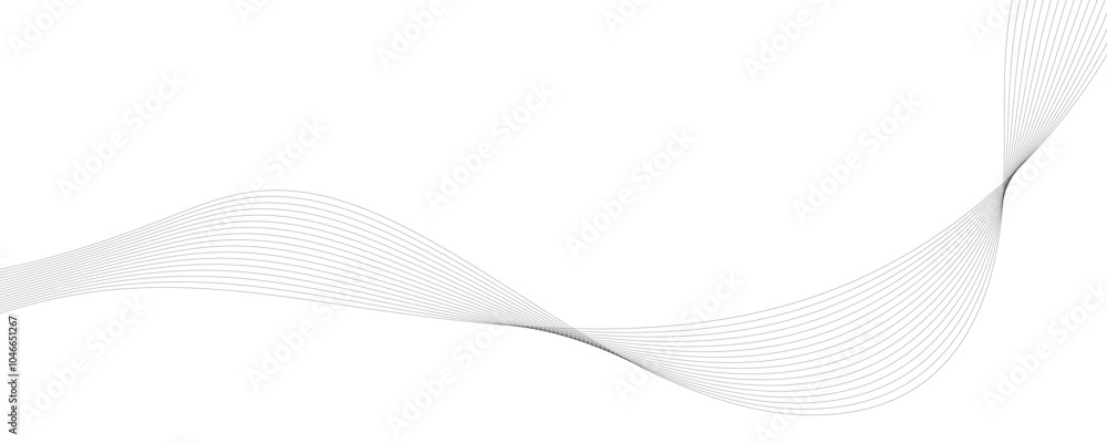 Abstract line background. Wavy line elements.