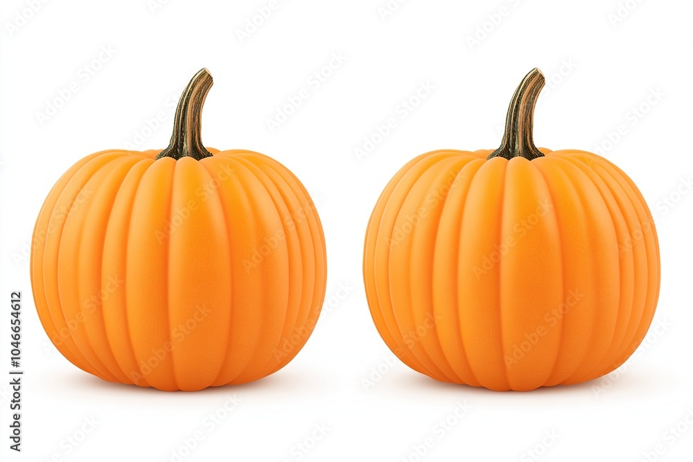 Close-up of magnificent pumpkins, isolated on white background. Close-up of magnificent pumpkins, isolated on white background.