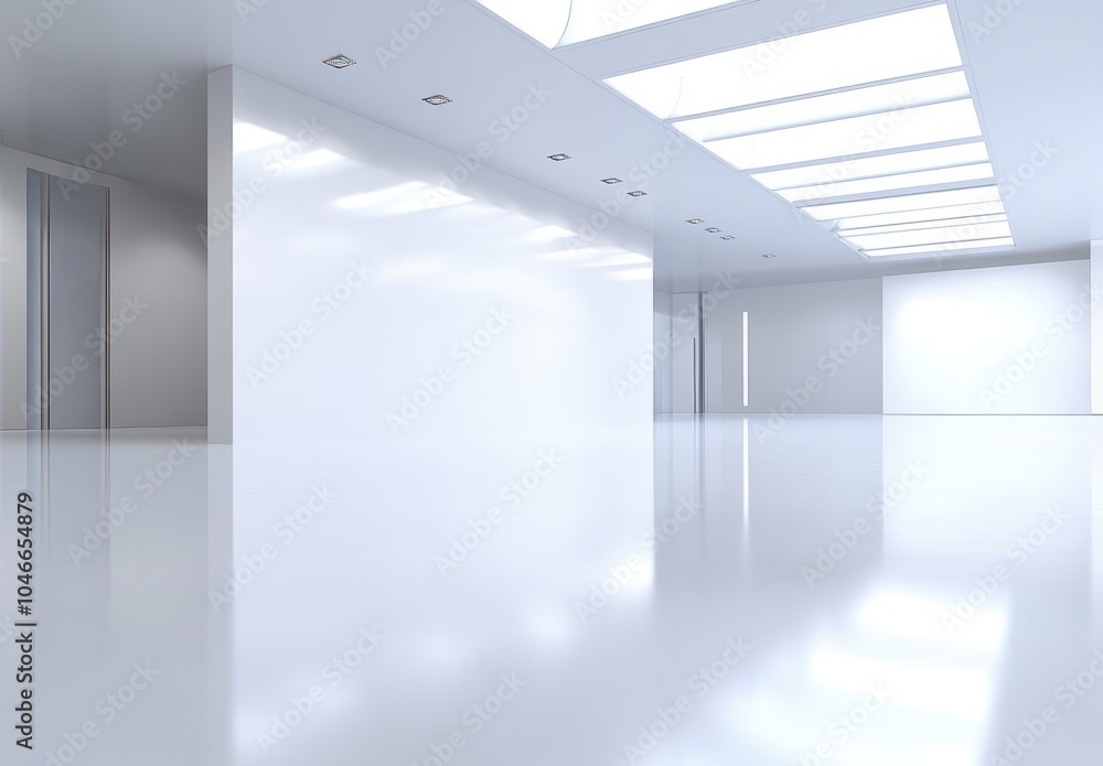 Obraz premium White Room Interior.