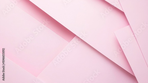 Photo of, Pink background with minimalistic textures and sleek design elements for banner template, white space in the center of the page for text