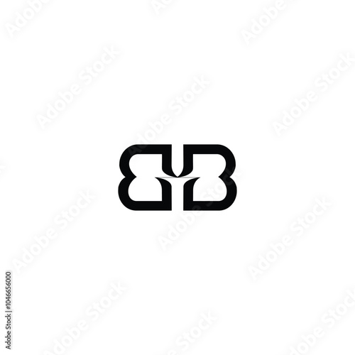 BB monogram logo design letter text name symbol monochrome logotype alphabet character simple logo